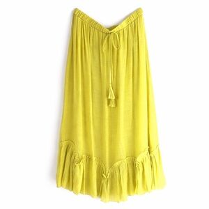 NWOT Indigo Rose Lime Maxi Skirt